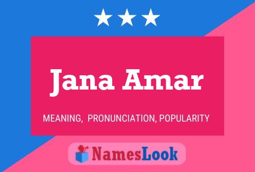 ملصق اسم Jana Amar