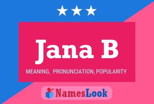 ملصق اسم Jana B