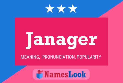 ملصق اسم Janager