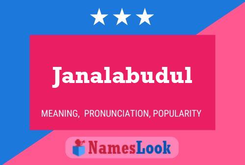 ملصق اسم Janalabudul