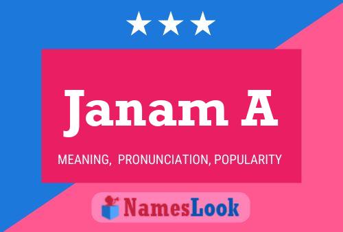 ملصق اسم Janam A