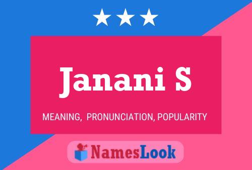 ملصق اسم Janani S