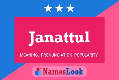 ملصق اسم Janattul