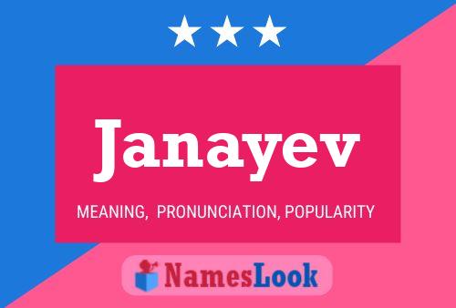 ملصق اسم Janayev