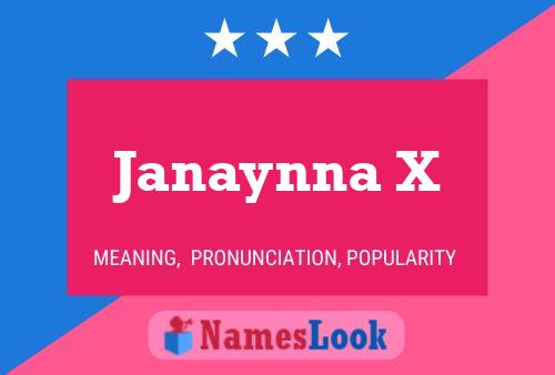 ملصق اسم Janaynna X