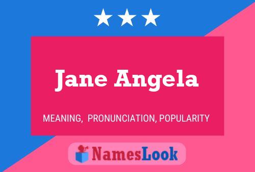 ملصق اسم Jane Angela