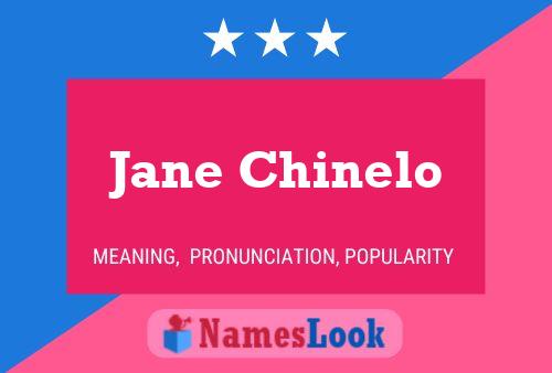 ملصق اسم Jane Chinelo