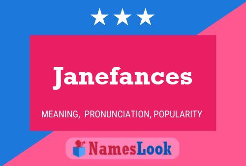 ملصق اسم Janefances