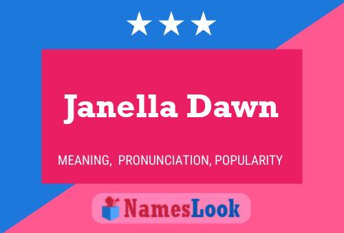 ملصق اسم Janella Dawn