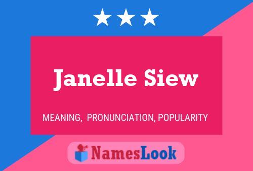 ملصق اسم Janelle Siew