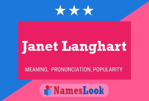 ملصق اسم Janet Langhart