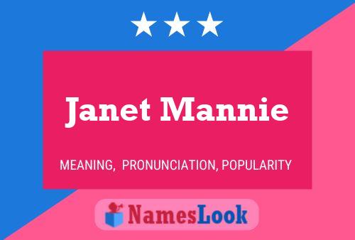 ملصق اسم Janet Mannie