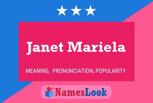 ملصق اسم Janet Mariela