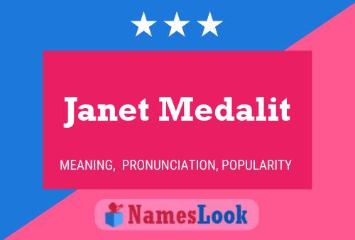 ملصق اسم Janet Medalit