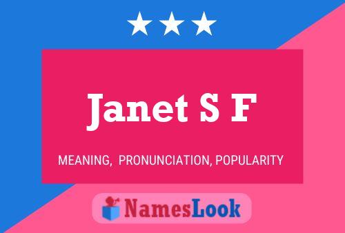 ملصق اسم Janet S F