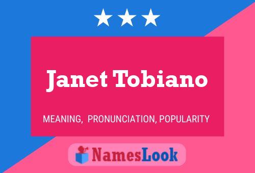 ملصق اسم Janet Tobiano