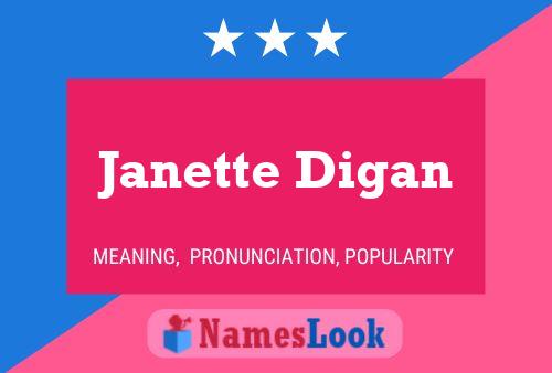 ملصق اسم Janette Digan