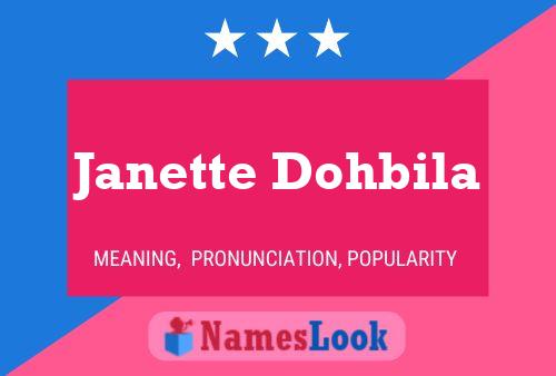 ملصق اسم Janette Dohbila