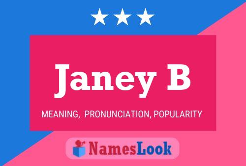 ملصق اسم Janey B