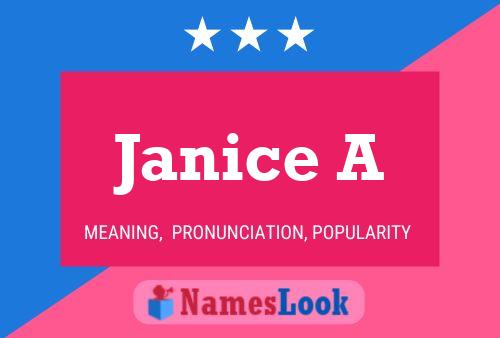 ملصق اسم Janice A