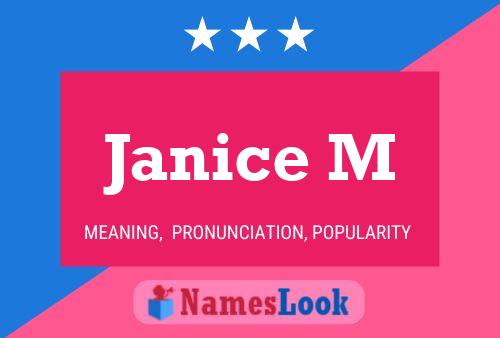 ملصق اسم Janice M