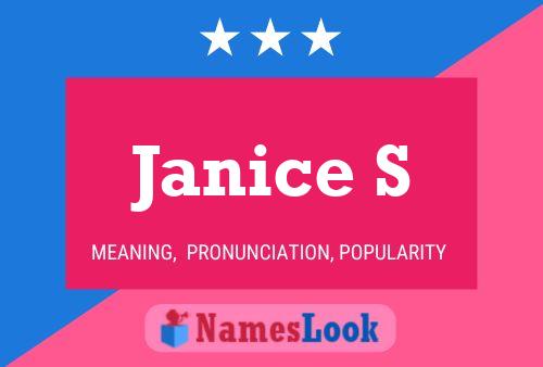 ملصق اسم Janice S