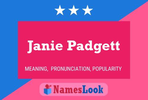 ملصق اسم Janie Padgett