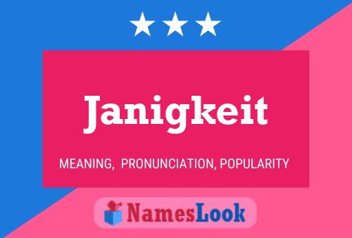 ملصق اسم Janigkeit