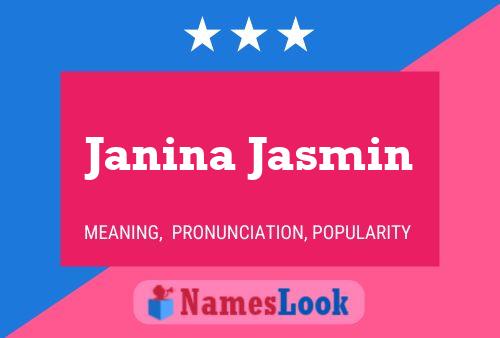 ملصق اسم Janina Jasmin