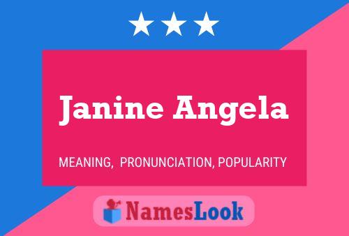 ملصق اسم Janine Angela