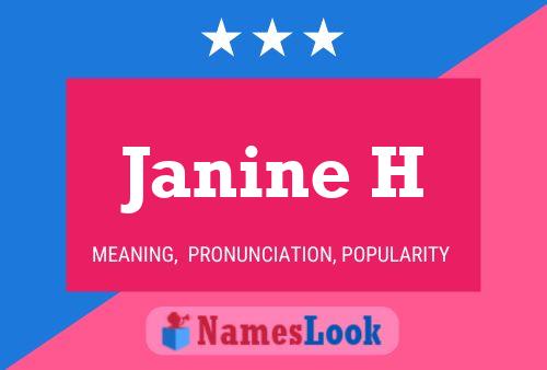 ملصق اسم Janine H