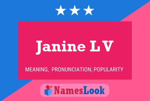 ملصق اسم Janine L V