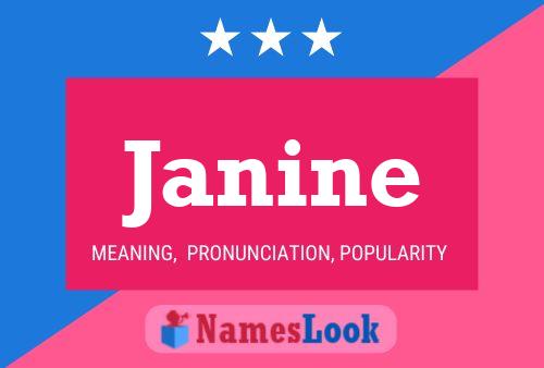 ملصق اسم Janine