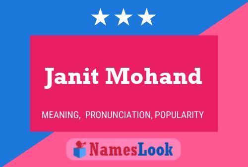 ملصق اسم Janit Mohand