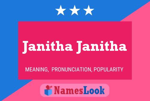 ملصق اسم Janitha Janitha