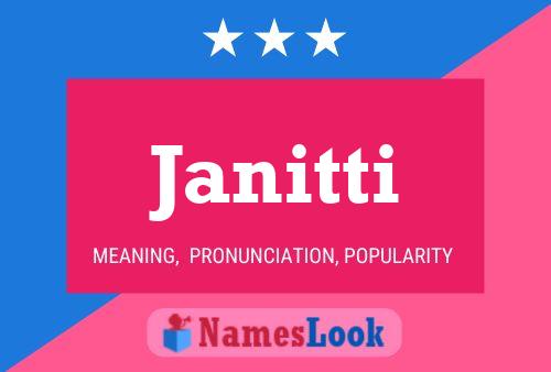 ملصق اسم Janitti