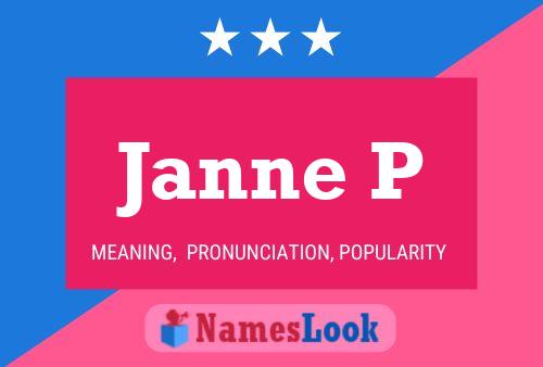 ملصق اسم Janne P