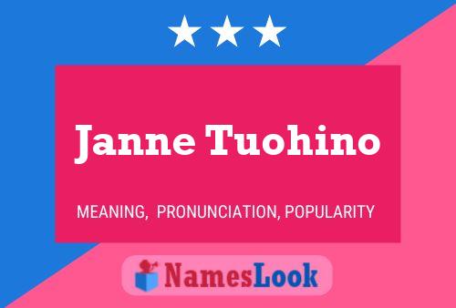 ملصق اسم Janne Tuohino