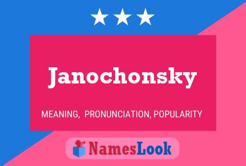 ملصق اسم Janochonsky