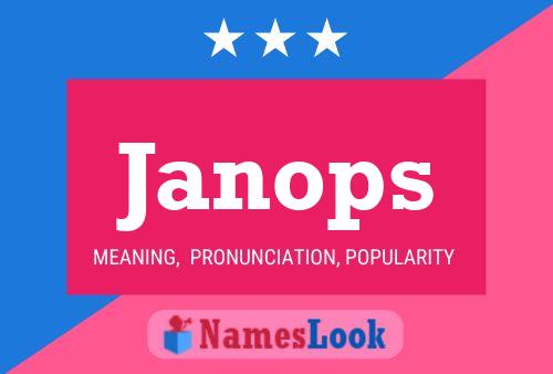 ملصق اسم Janops