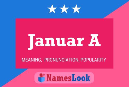 ملصق اسم Januar A