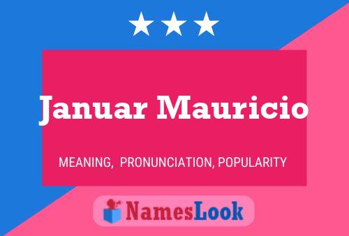 ملصق اسم Januar Mauricio