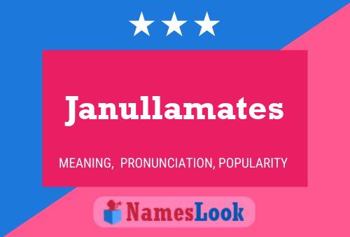 ملصق اسم Janullamates