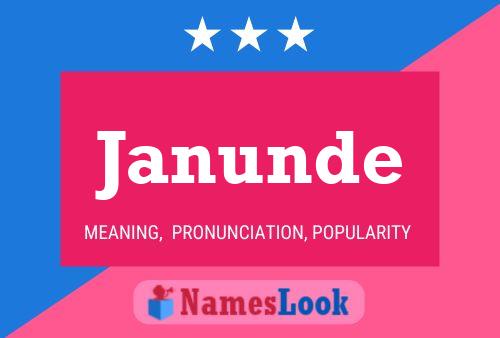 ملصق اسم Janunde