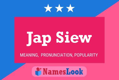 ملصق اسم Jap Siew