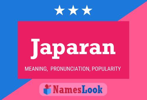 ملصق اسم Japaran