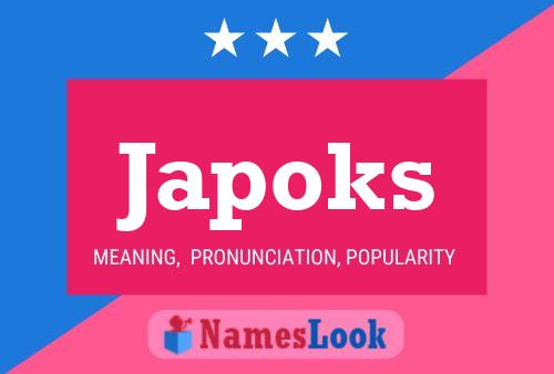 ملصق اسم Japoks