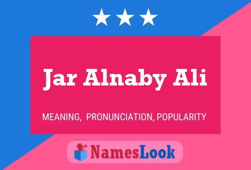 ملصق اسم Jar Alnaby Ali