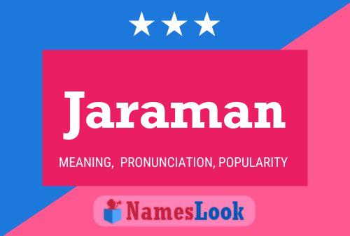 ملصق اسم Jaraman