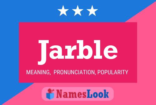 ملصق اسم Jarble